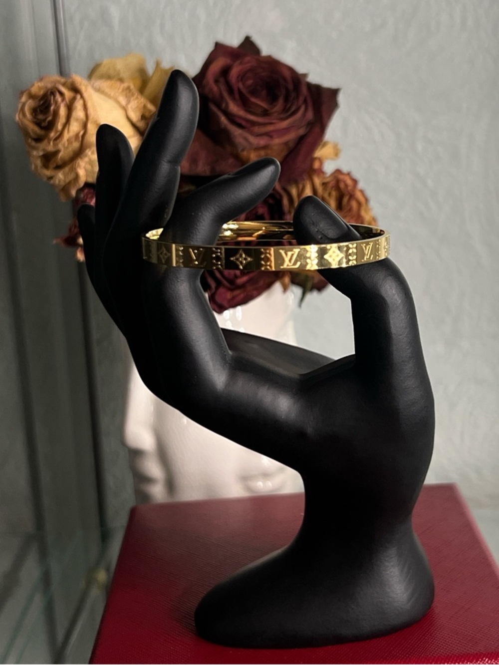 Gold tone bangles
